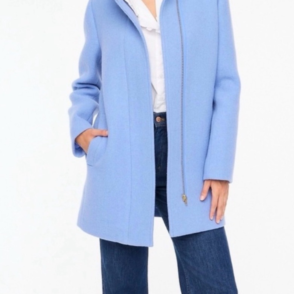 J. Crew Light Blue Pea Coat